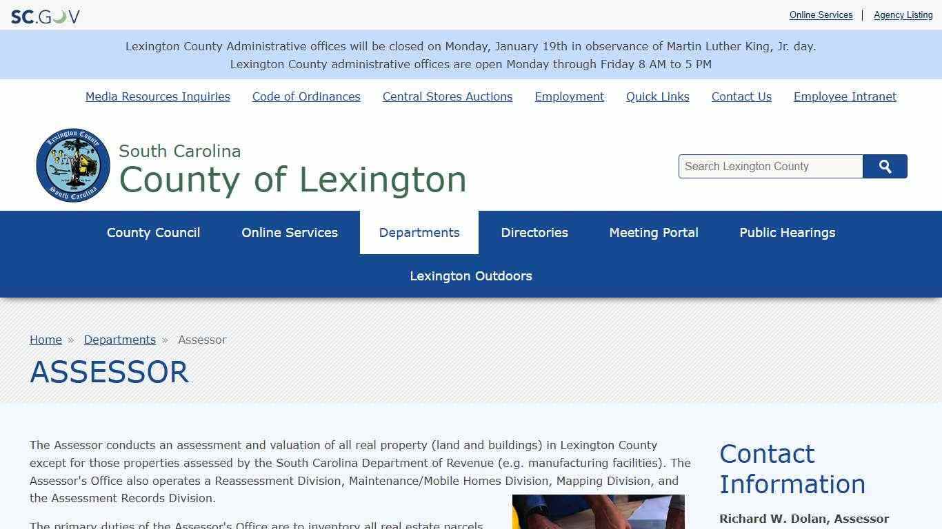 Assessor | County of Lexington