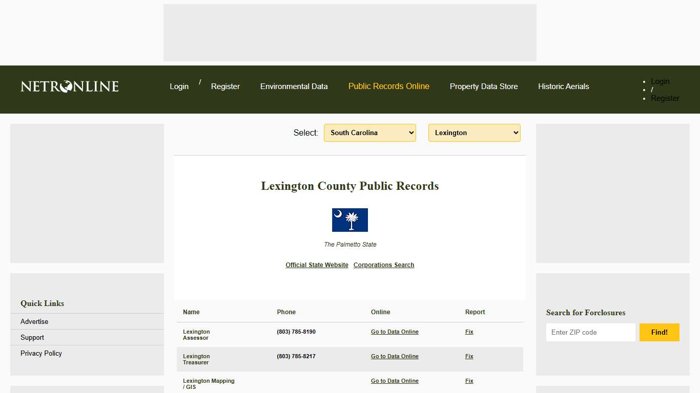 NETR Online • Lexington • Lexington Public Records, Search Lexington Records, Lexington Property Tax, South Carolina Property Search, South Carolina Assessor